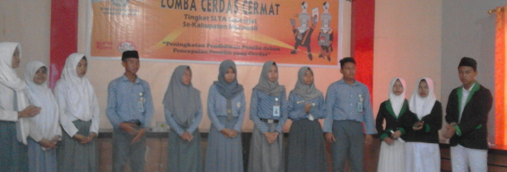 Juara 2 dan 3 Cerdas Cermat KPU Tkt. SMA se-Kab. Morowali